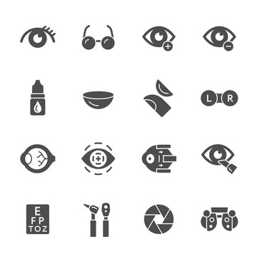 Ophthalmology icons
