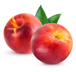 peach fruits Isolated