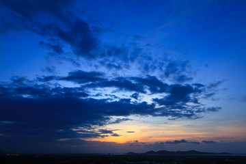 Obraz na płótnie Canvas Beautiful sky on twilight time