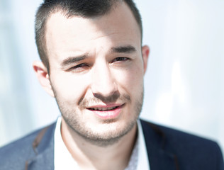 Obraz premium closeup.portrait of modern business man.