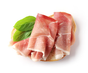 bread with prosciutto