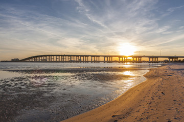 biloxi sunset bridge 