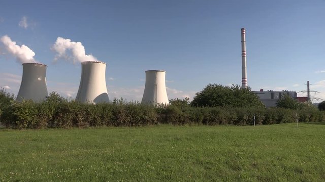 Coal burning power plant in Czechia.