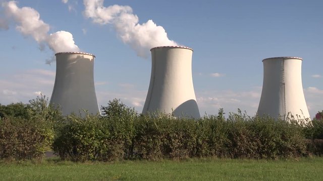 Coal burning power plant in Czechia.