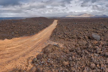 Fototapeta na wymiar Timanfaya National Park Lanzarote