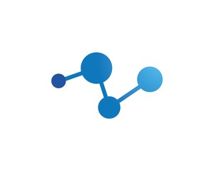 molecule logo vector