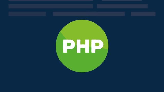Web development round symbols over blue background High definition colorful scenes