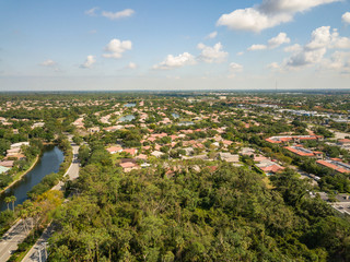 Fototapeta na wymiar South Florida Urban Aerial Photography.