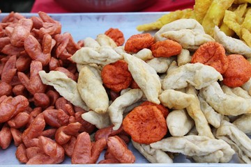 Fried meatballs is delicious at street food