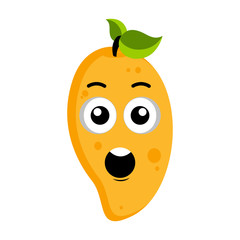 Surprised peach emoticon