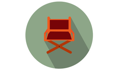 Film Director Chair vector illustration