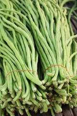 Long bean for cooking in the market