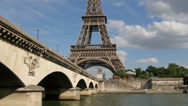 The Eiffel tower and Jena bridge