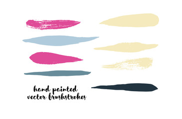 Graffiti Lines. Hand Painted Blue Buttons, Turquoise Highlights. Vector Brushstrokes or Banners. Textured Doodles or Smears. Background Colorful Swatch Collection Vintage Logo Element. Scribble Paint