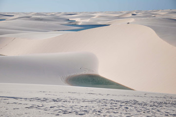 lakes dunes lençois maranhenses brazil state off maranhao