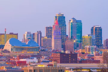 Tuinposter View of Kansas City skyline in Missouri © f11photo