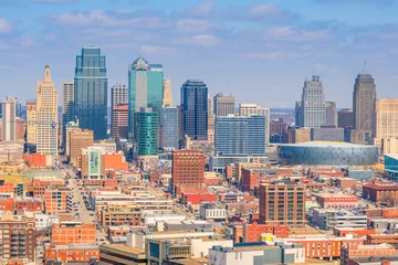 Zelfklevend Fotobehang View of Kansas City skyline in Missouri © f11photo