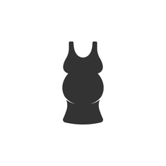 Dress pregnant icon. Simple element illustration. Dress pregnant symbol design from Pregnancy collection set. Can be used in web and mobile