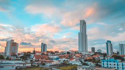 Skyline of Campina Grande, Paraiba, Brazil.
