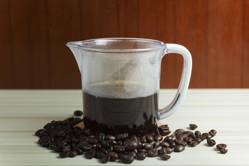  coffee drip cup on white table  for background image.