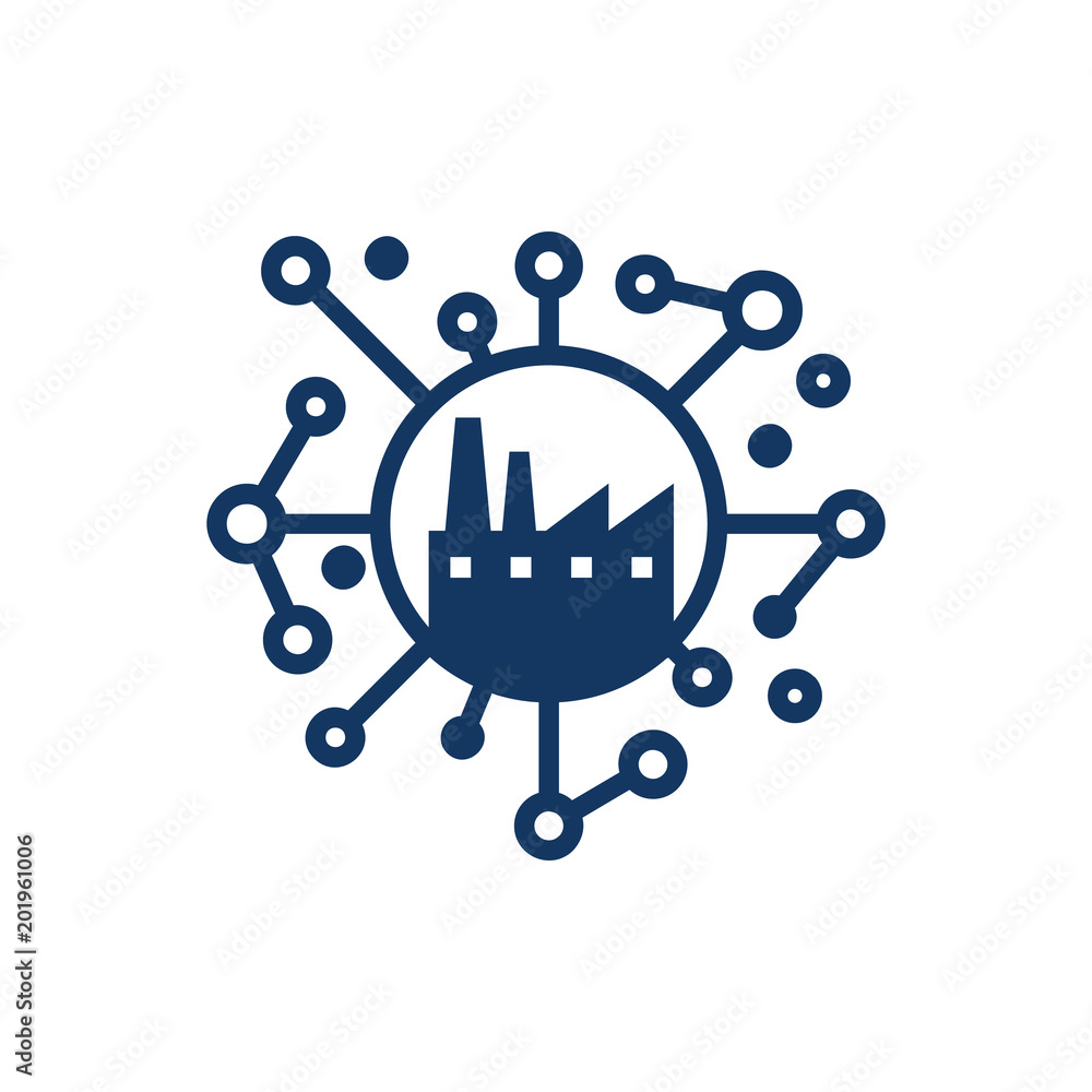 Canvas Prints Factory Network Logo Icon Design