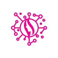 Beauty Network Logo Icon Design