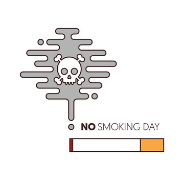 No smoking and world no tobacco day poster template background,