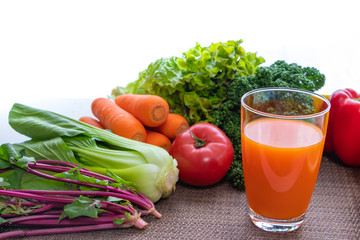 緑黄色野菜と栄養たっぷり野菜ジュース