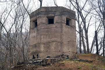 Military concrete bunker
