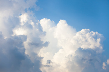 Beautiful cloud on the blue sky