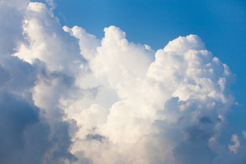 Beautiful cloud on the blue sky