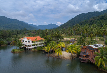 Fototapeta na wymiar Grand Laguna place on the Koh Chang island.