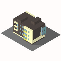 residential building isometric set 1.