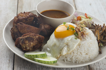 malaysian fried chicken rice