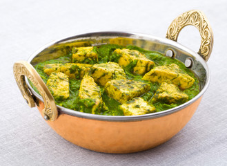 Indian Healthy Cuisine Palak Paneer Made Up of Spinach And Cottage Cheese