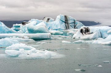 Fototapeta na wymiar Jokulsarlon, glacier lagoon, Iceland