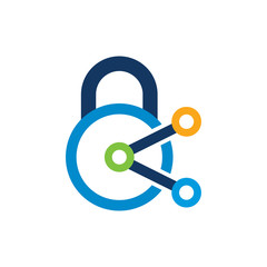 Share Lock Logo Icon Design