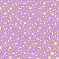 Funny colorful sparkles vector seamless pattern.