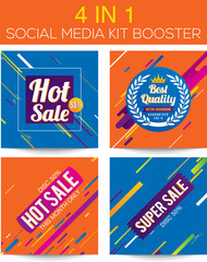 Multipurpose social media kit booster