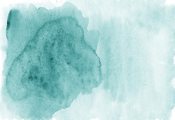 Abstract celadon color watercolor background with space for text