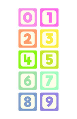 Pastel Number Blocks