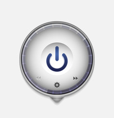 Start power button, ui icon design, on off symbol