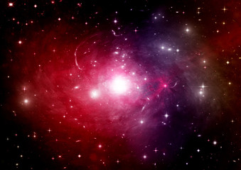 galaxy in a free space