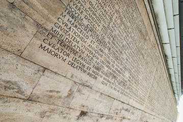 Obraz premium ROMA, ROME, ARA PACIS, RES GESTAE, Italy, Europe