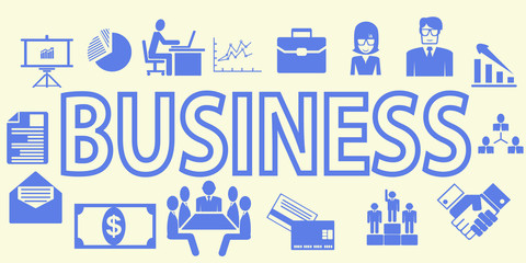 business banner illustration flat vector