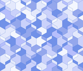 abstract blue background. simple geometric shapes. vector seamless pattern