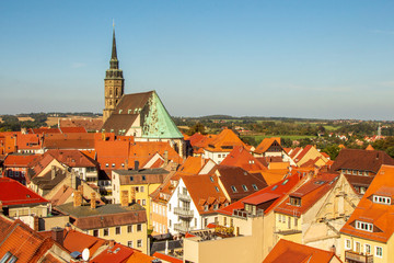 Obraz premium View over the rooftops of Bautzen Germany