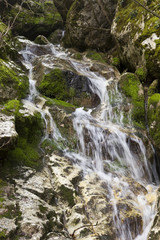 Fototapeta na wymiar detail of waterfall on morcone sassinoro