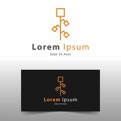 Tree Logo  design template. Simple logo in a modern style