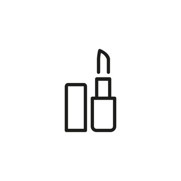 Open Lipstick Line Icon